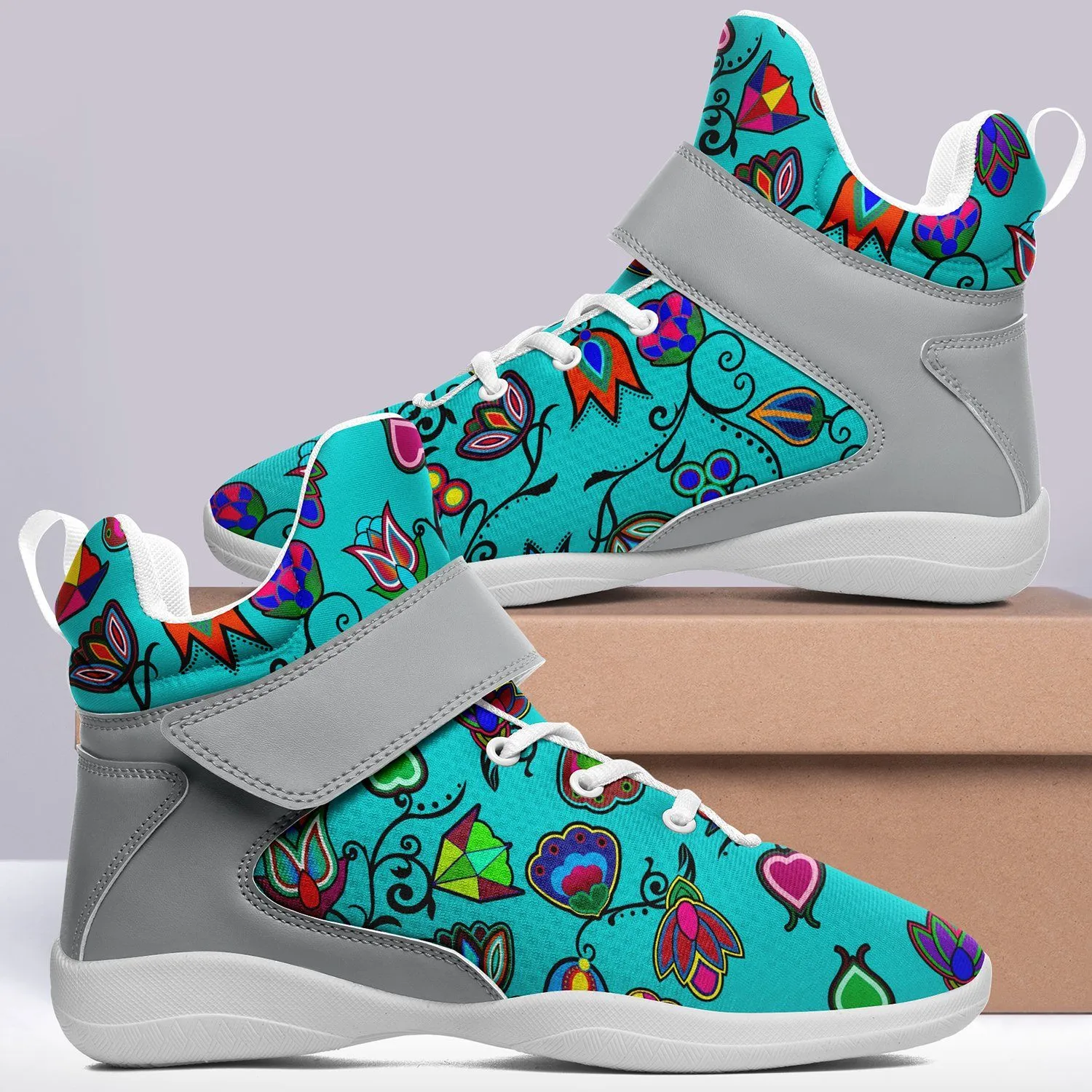 Indigenous Paisley Sky Ipottaa Basketball / Sport High Top Shoes