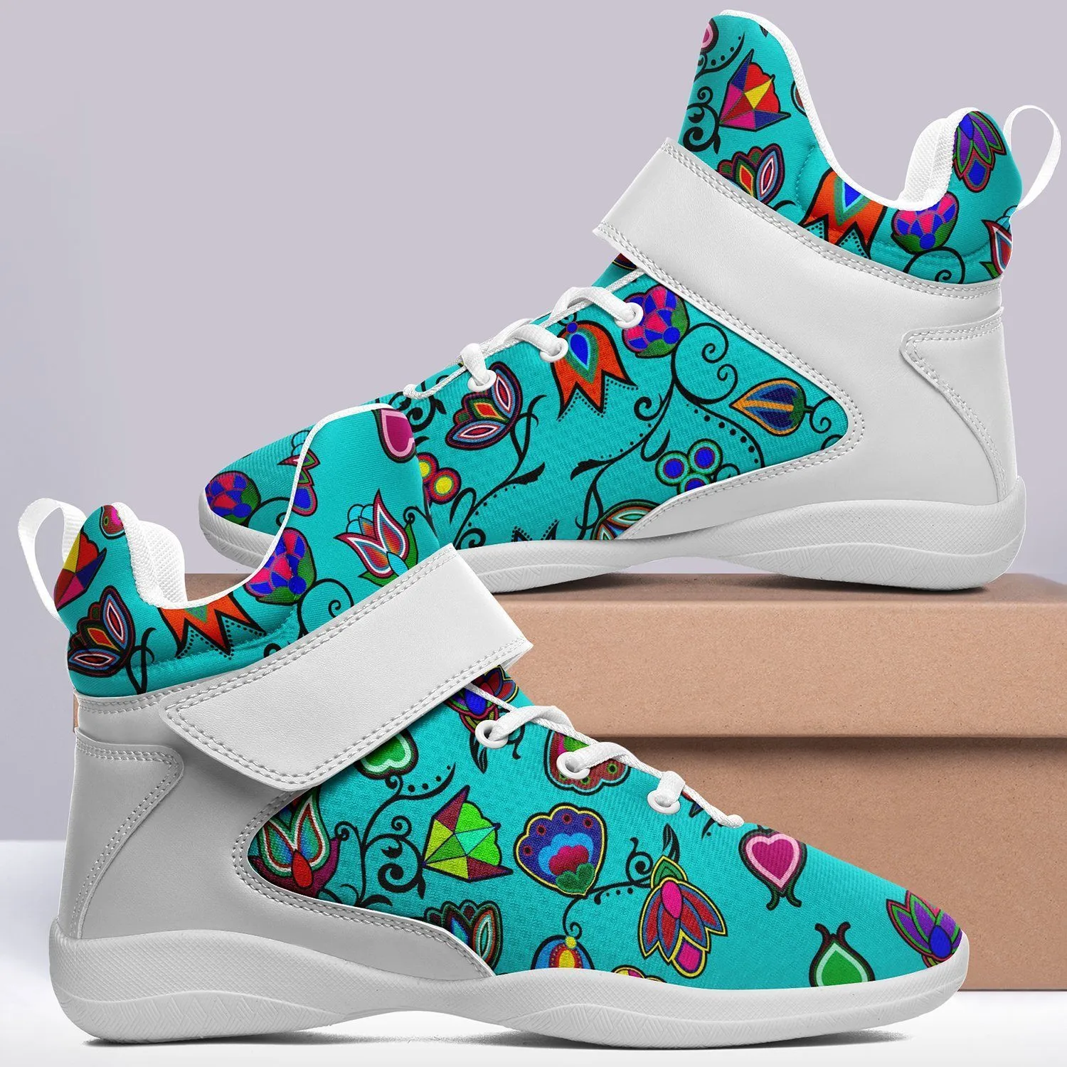 Indigenous Paisley Sky Ipottaa Basketball / Sport High Top Shoes