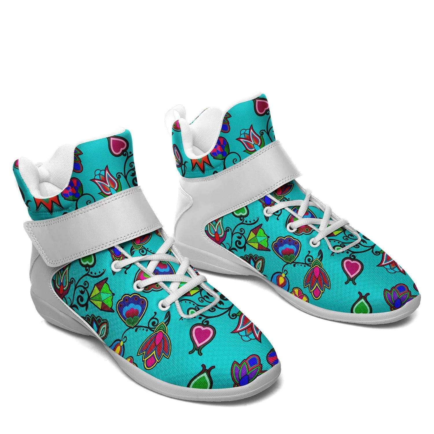 Indigenous Paisley Sky Ipottaa Basketball / Sport High Top Shoes