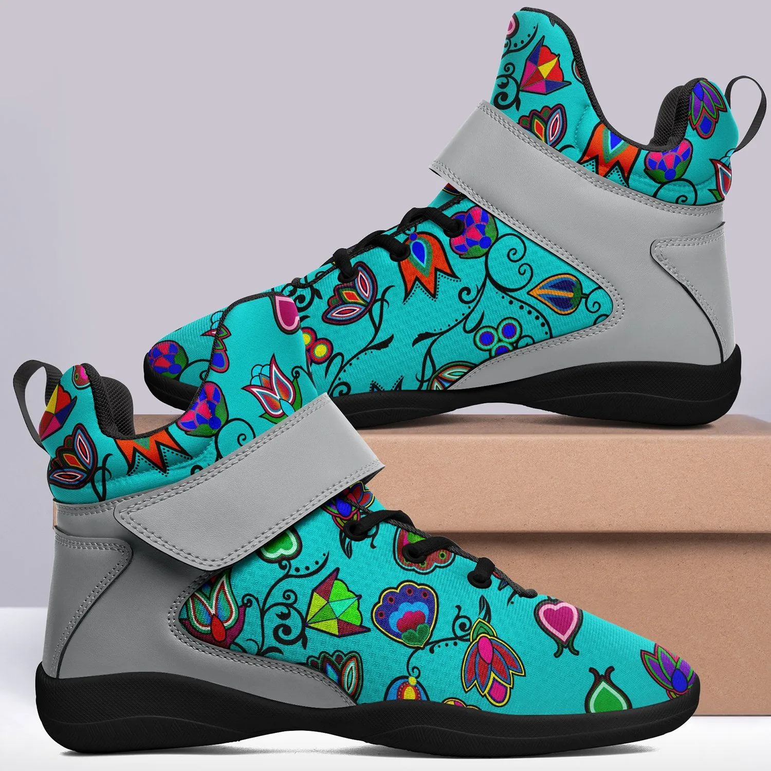 Indigenous Paisley Sky Ipottaa Basketball / Sport High Top Shoes