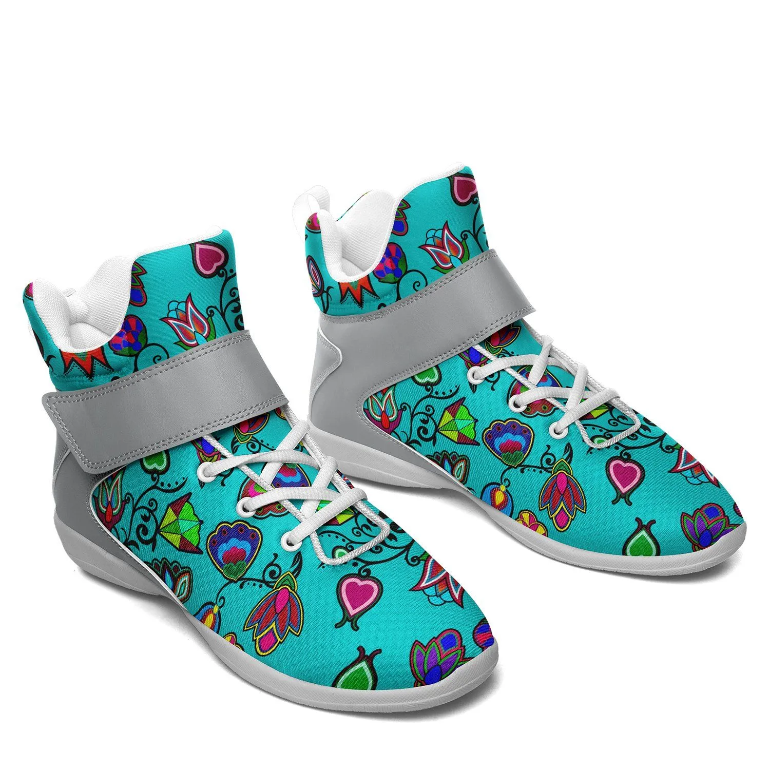 Indigenous Paisley Sky Ipottaa Basketball / Sport High Top Shoes