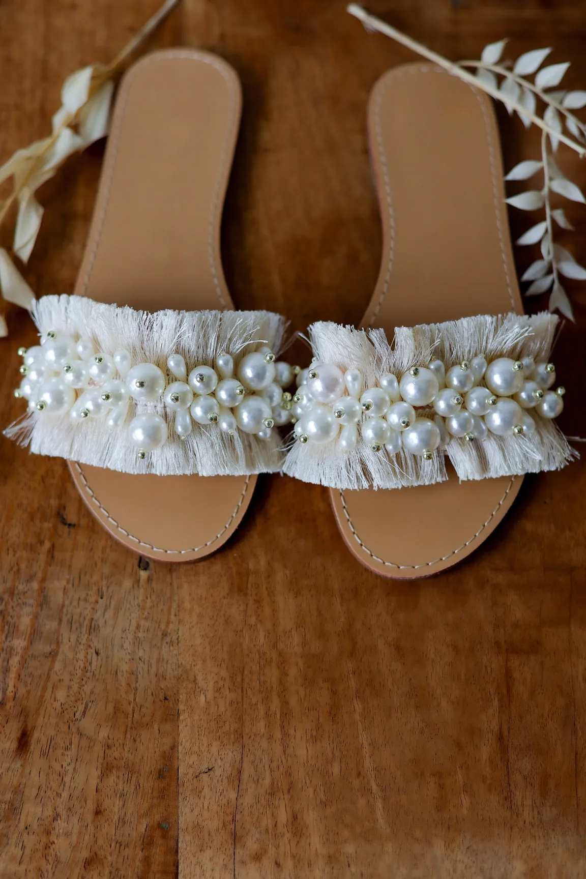 Janelle Pearl Sandals- 2 colors