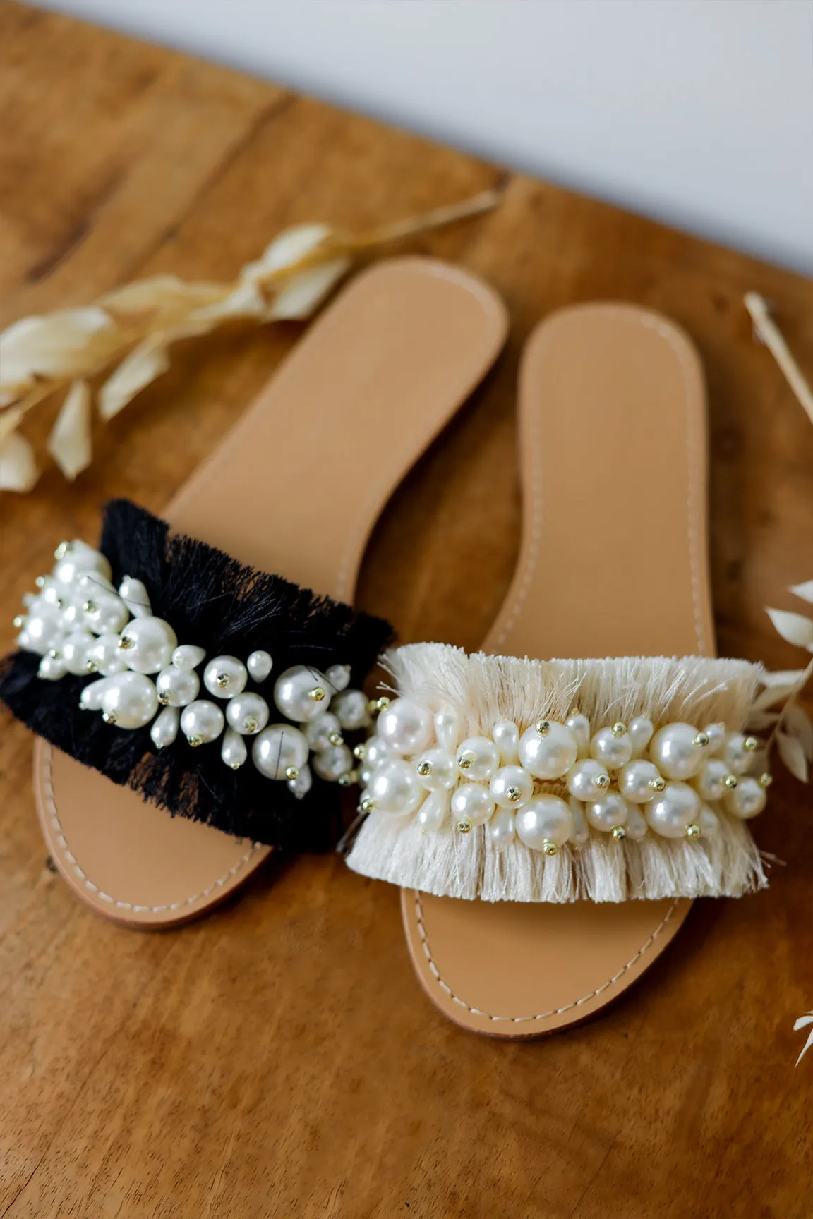 Janelle Pearl Sandals- 2 colors