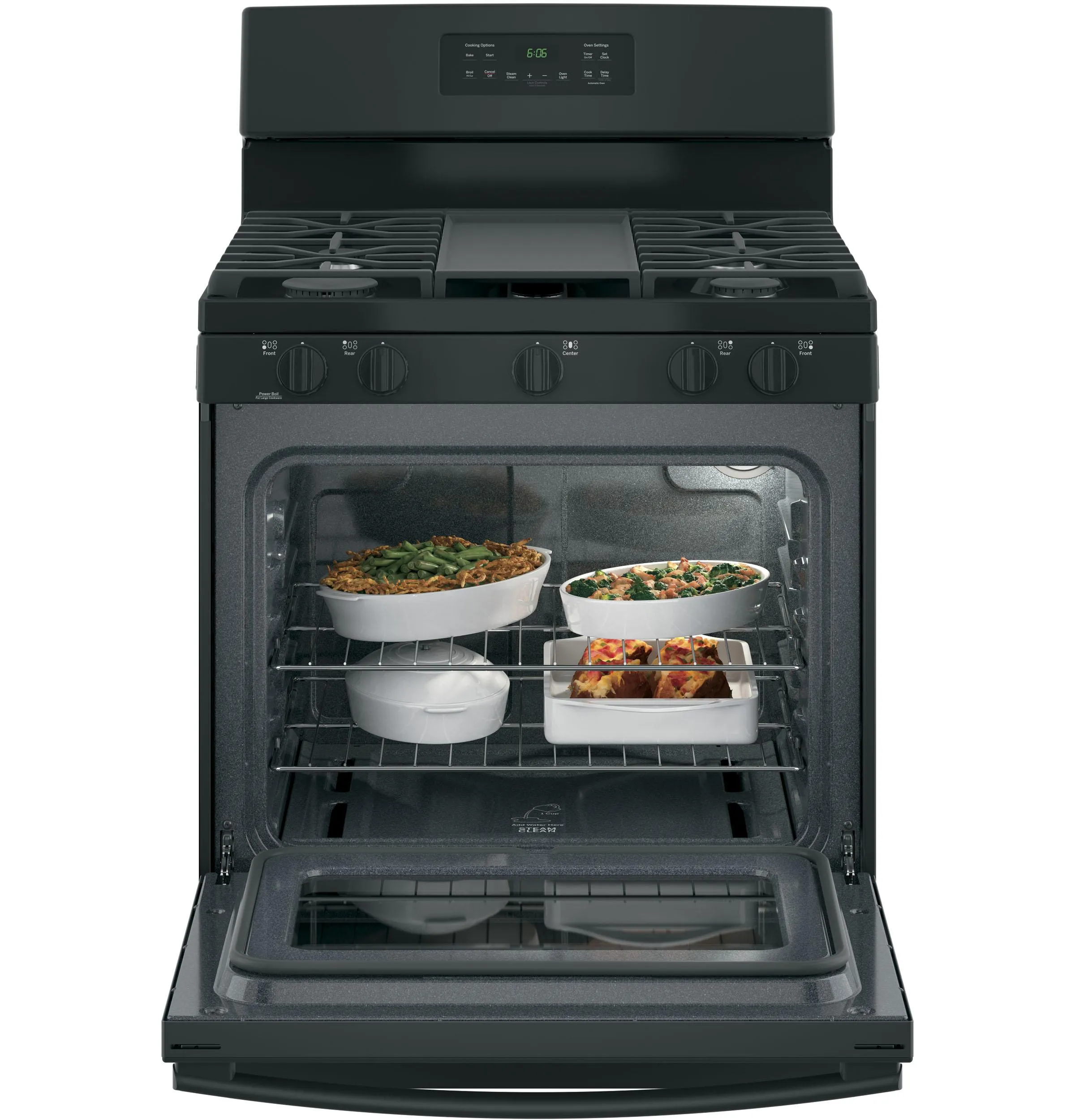 JGBS66DEKBB GE® 30" Free-Standing Gas Range