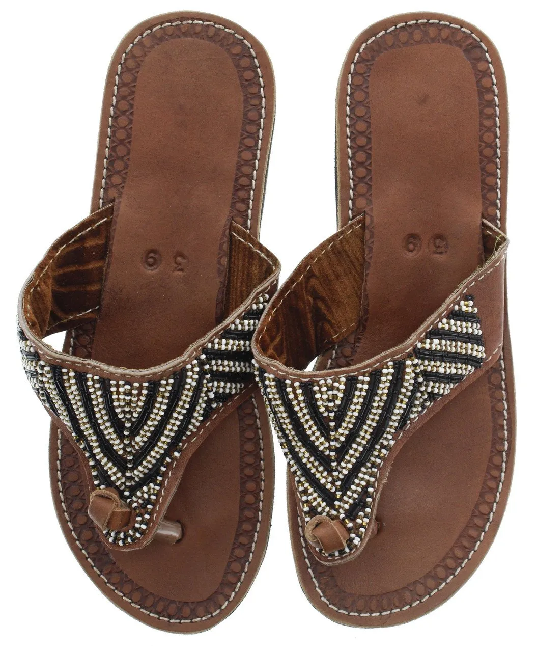 Leather Sandals Size 8.5 39