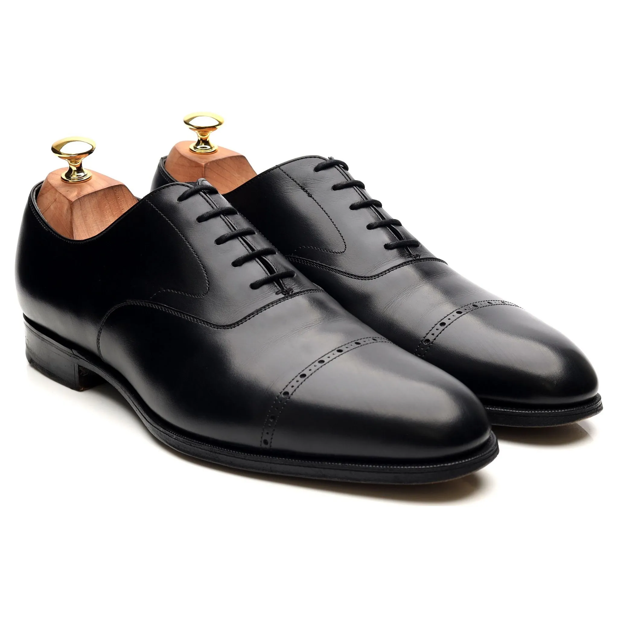 'Midford' Black Leather Oxford UK 10 D