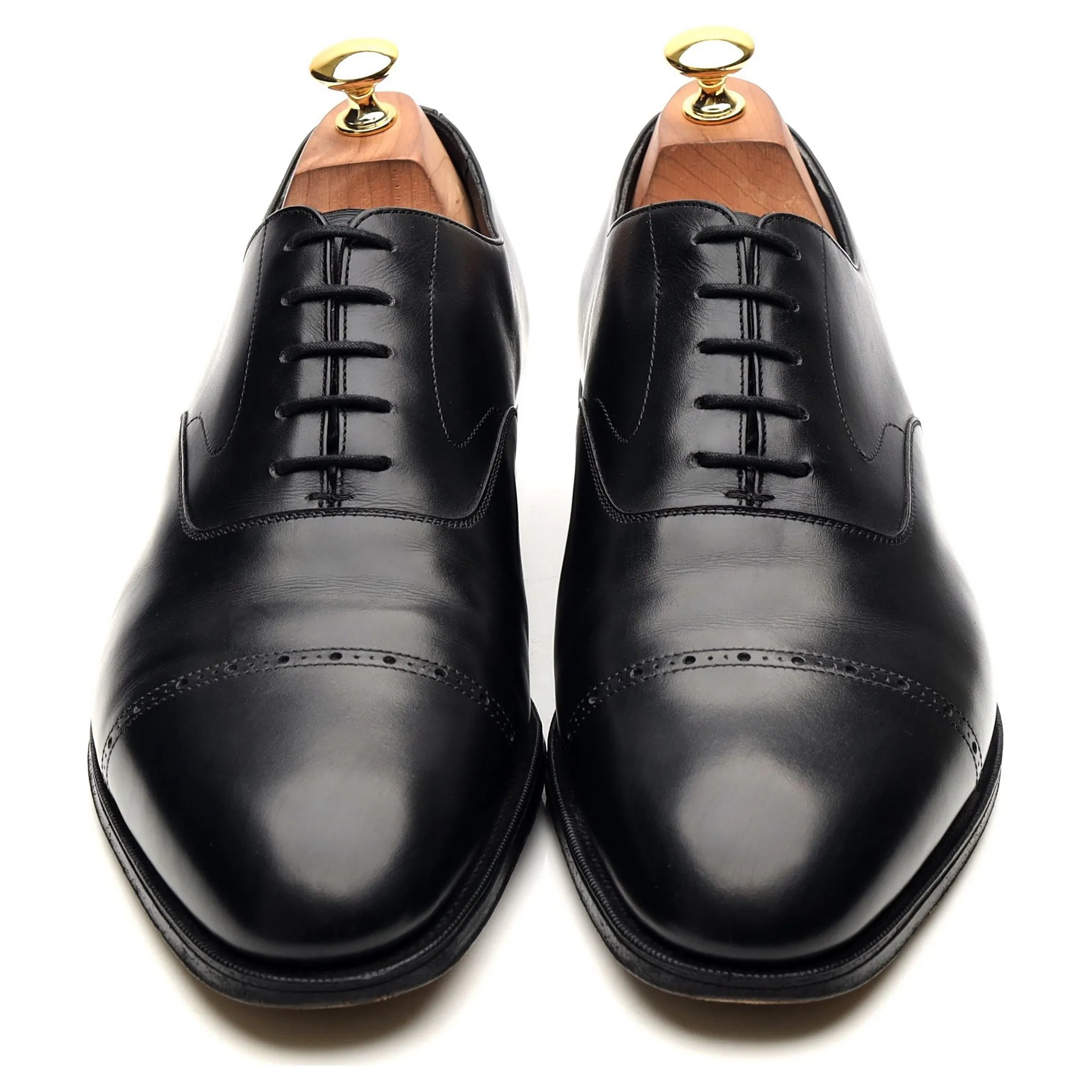 'Midford' Black Leather Oxford UK 10 D