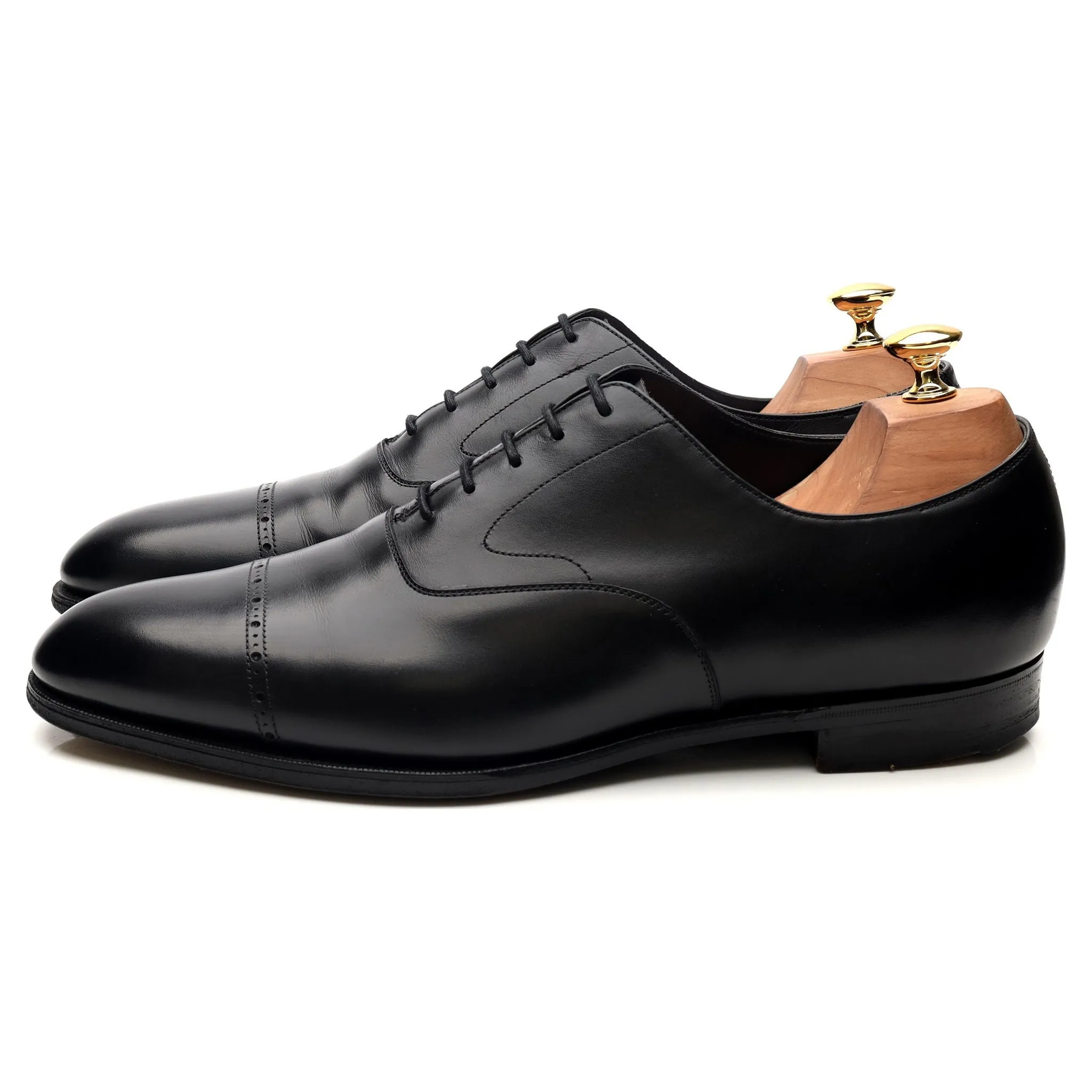 'Midford' Black Leather Oxford UK 10 D