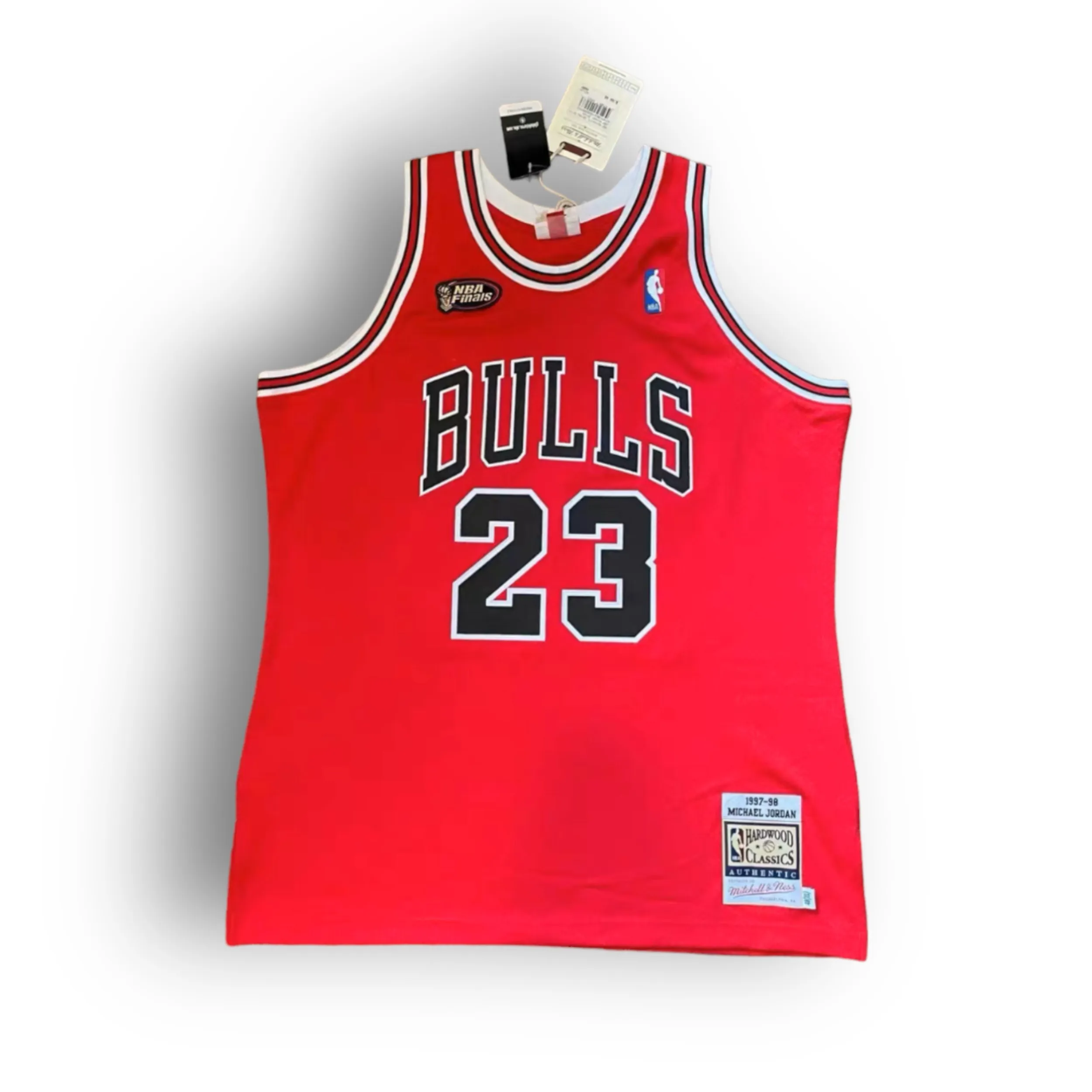 Mitchell & Ness Michael Jordan 97-98 Chicago Bulls 23 "NBA Final" Away Authentic Jersey - Red