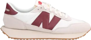 New Balance 237 'White Burgundy' sneakers, white