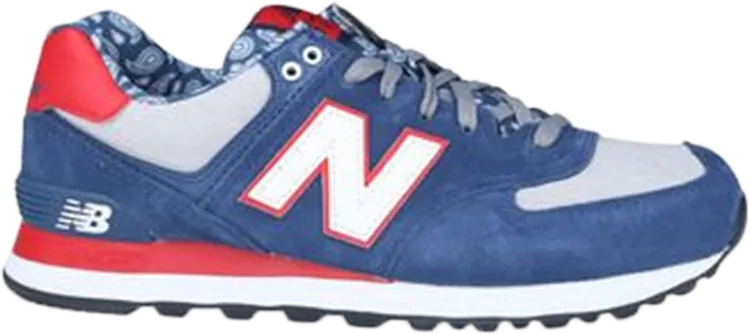 New Balance 574 'Blue Paisley' sneakers, blue