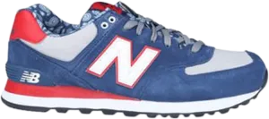 New Balance 574 'Blue Paisley' sneakers, blue