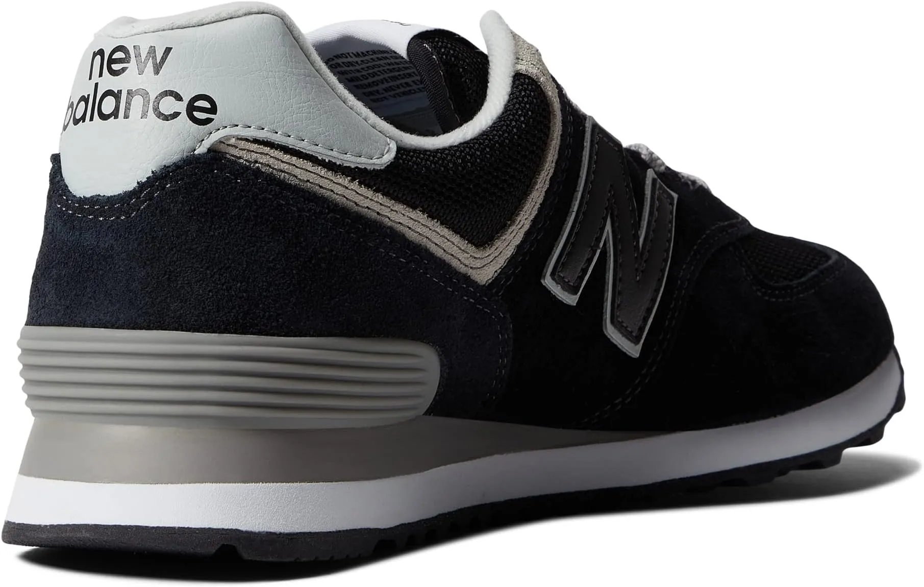 New Balance 574 Core Sneakers, Black/White