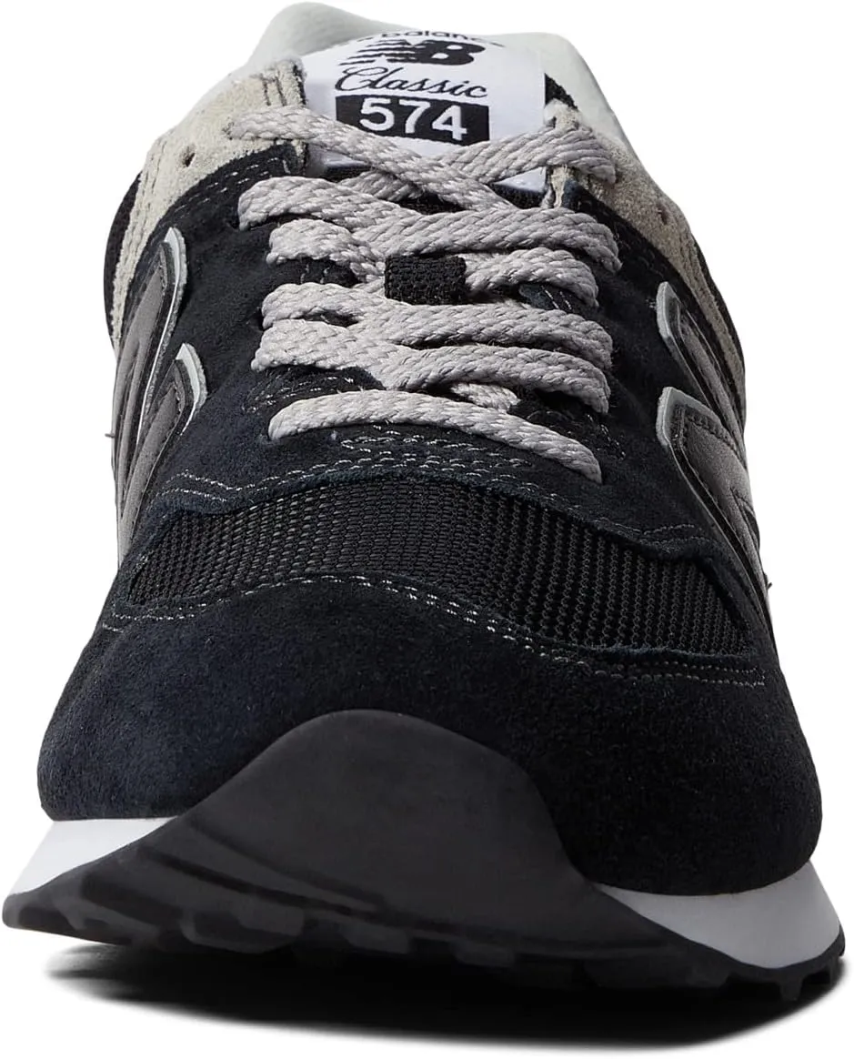 New Balance 574 Core Sneakers, Black/White