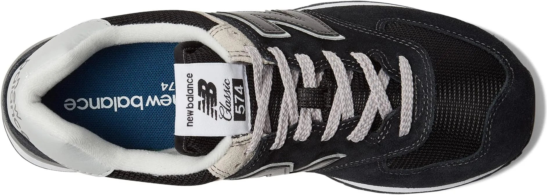 New Balance 574 Core Sneakers, Black/White