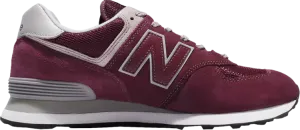 New Balance 574 'Dark Red Grey' sneakers, red