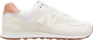 New Balance 574 'Ecru Tint Mahogany' sneakers, white