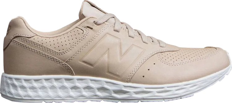 New Balance 574 Fresh Foam Leather Sneakers, Tan