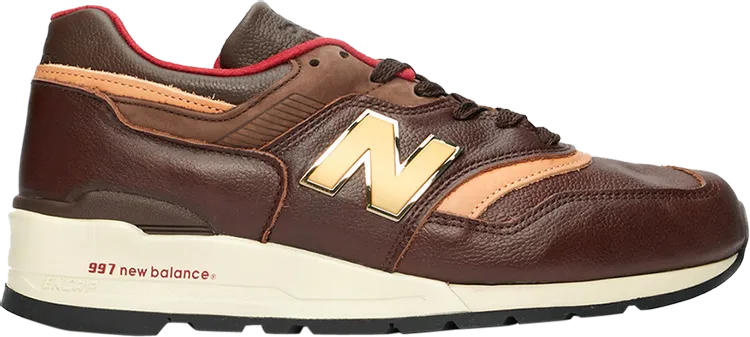 New Balance 997 'Brown Leather' sneakers, brown