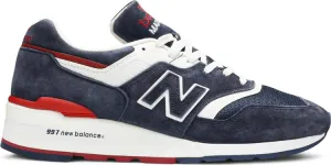 New Balance 997 sneakers, navy/red/white