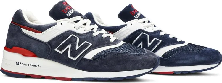 New Balance 997 sneakers, navy/red/white