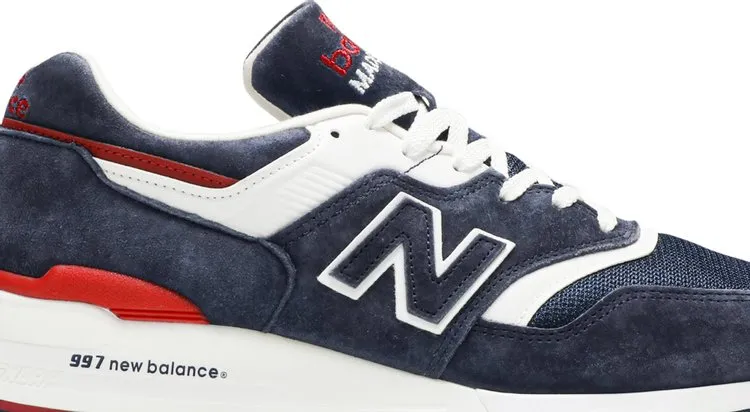 New Balance 997 sneakers, navy/red/white