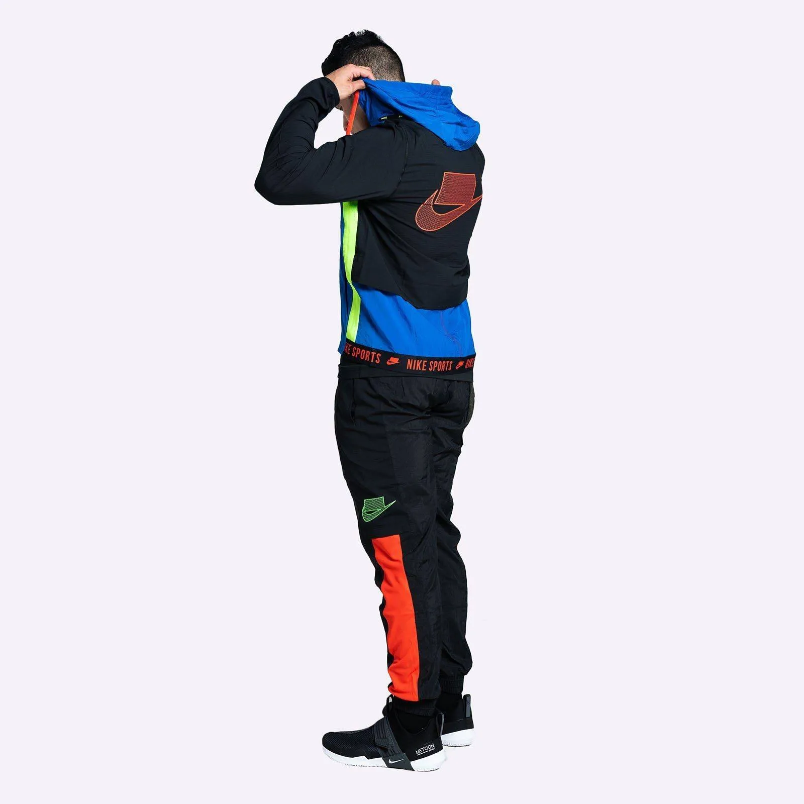 Nike - Dri-FIT Flex Men's Training Jacket - Game Royal/Black/Black/Habanero Red