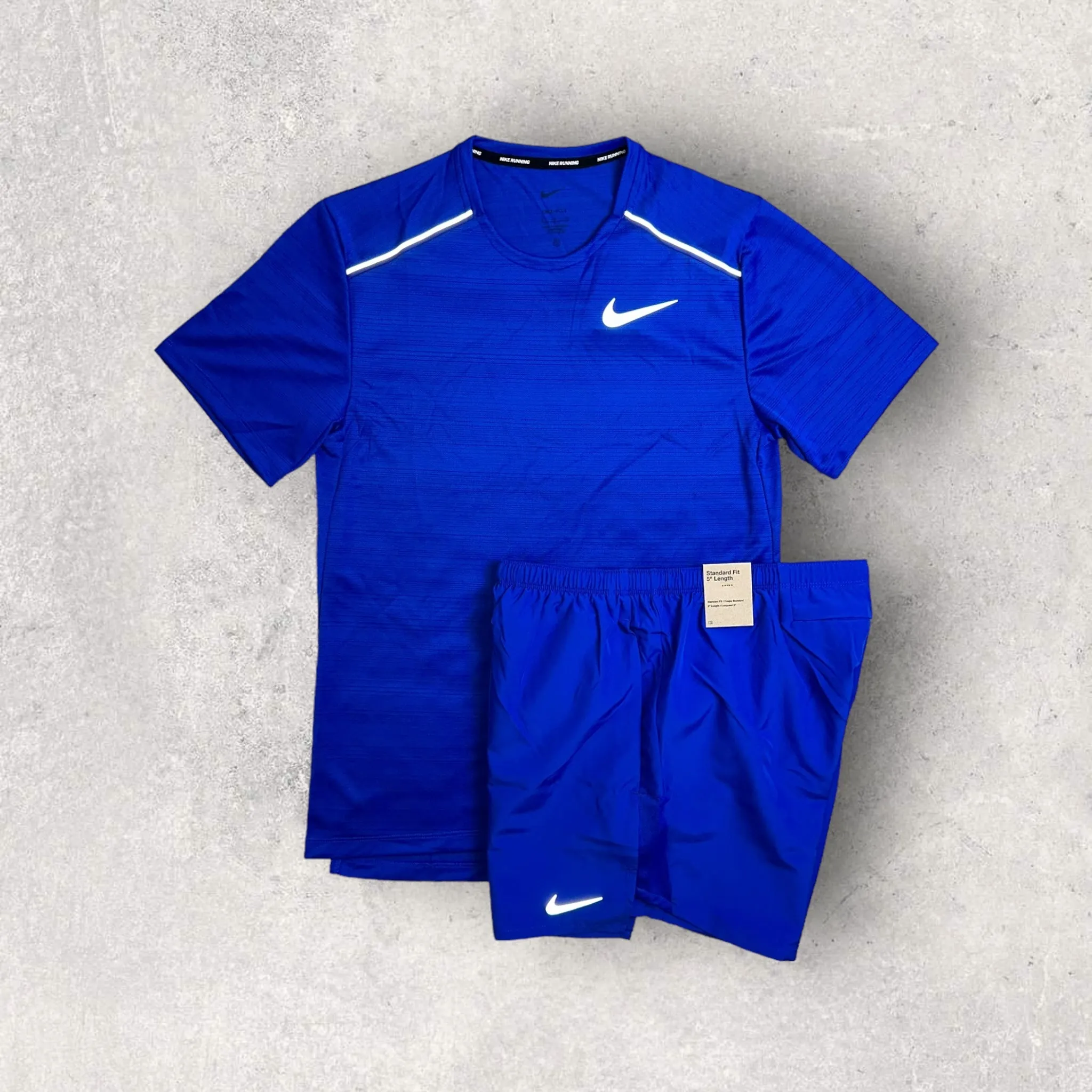 NIKE MILER 1.0 ROYAL BLUE T-SHIRT / SHORT