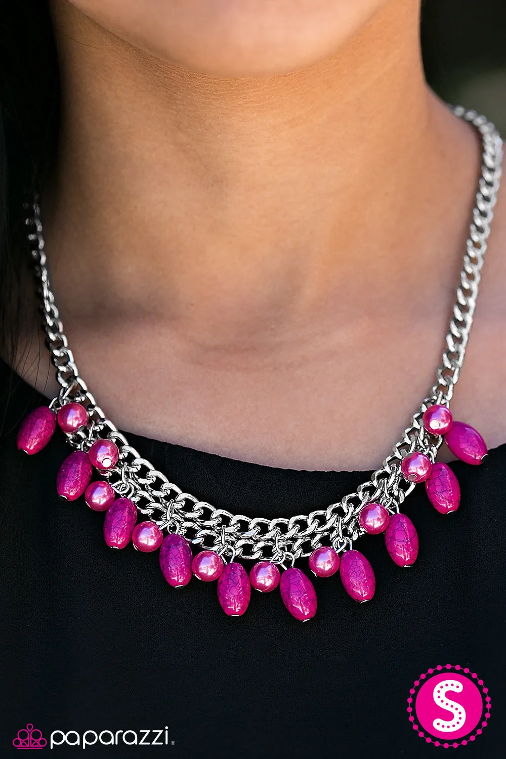 Open Door Jewelry - Cant BEAD Tamed - Pink Necklace - Paparazzi Accessories