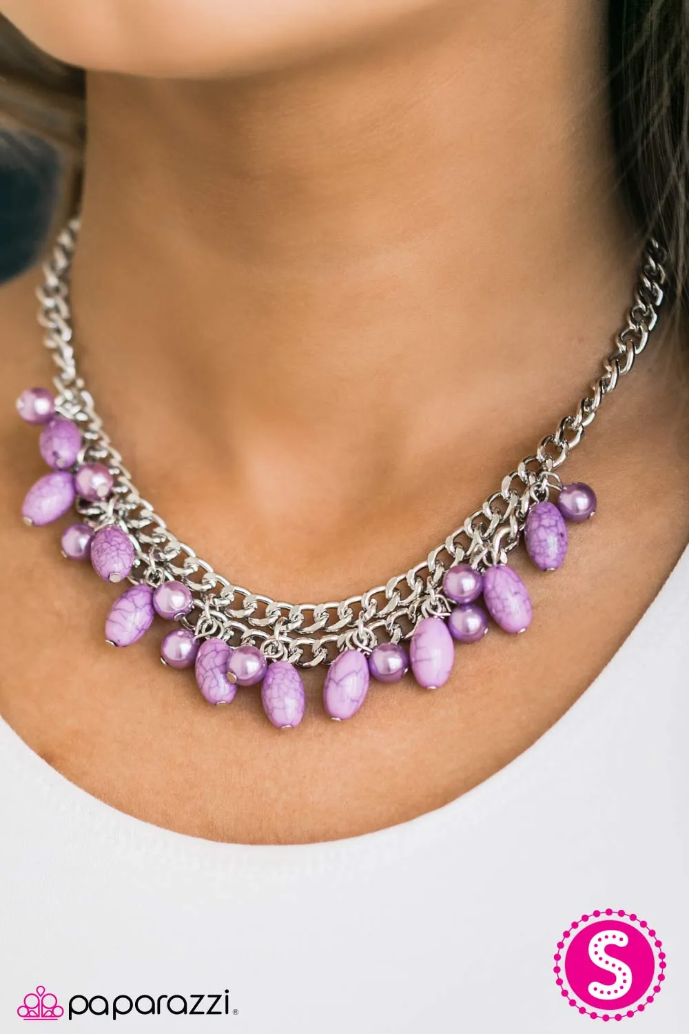 Open Door Jewelry - Cant BEAD Tamed - Purple Necklace - Paparazzi Accessories