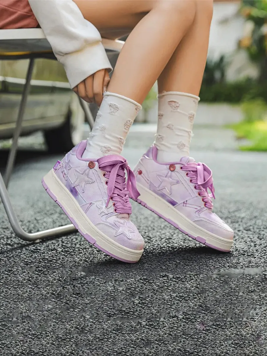 Purple Gradient Star Shoes