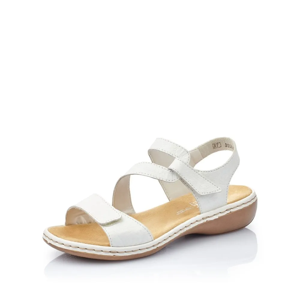 Rieker Sandals 659C7 Ladies Shoes White