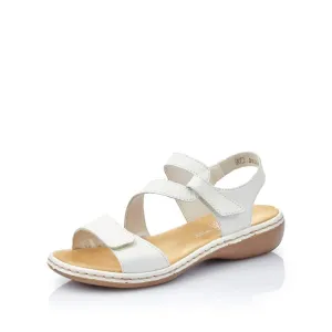 Rieker Sandals 659C7 Ladies Shoes White