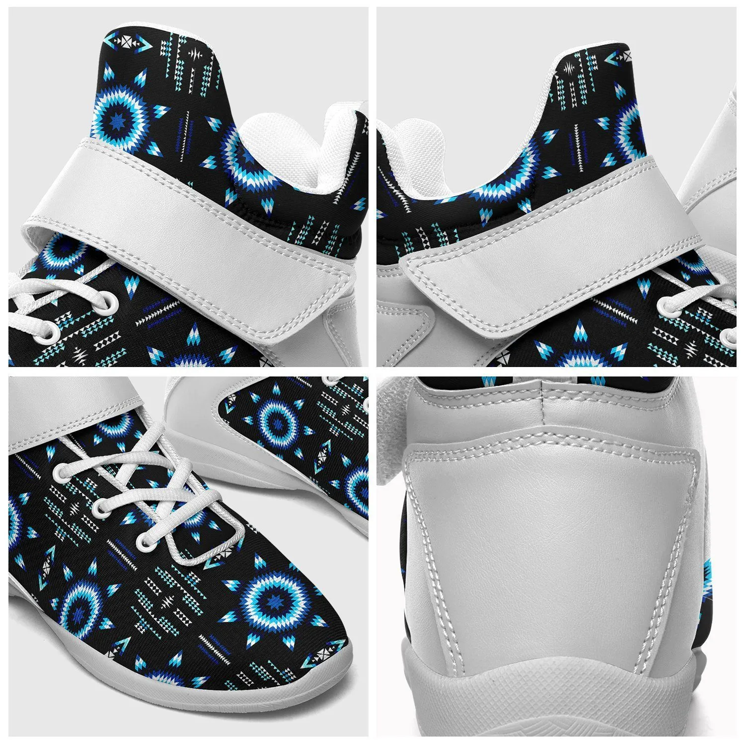 Rising Star Wolf Moon Ipottaa Basketball / Sport High Top Shoes - White Sole