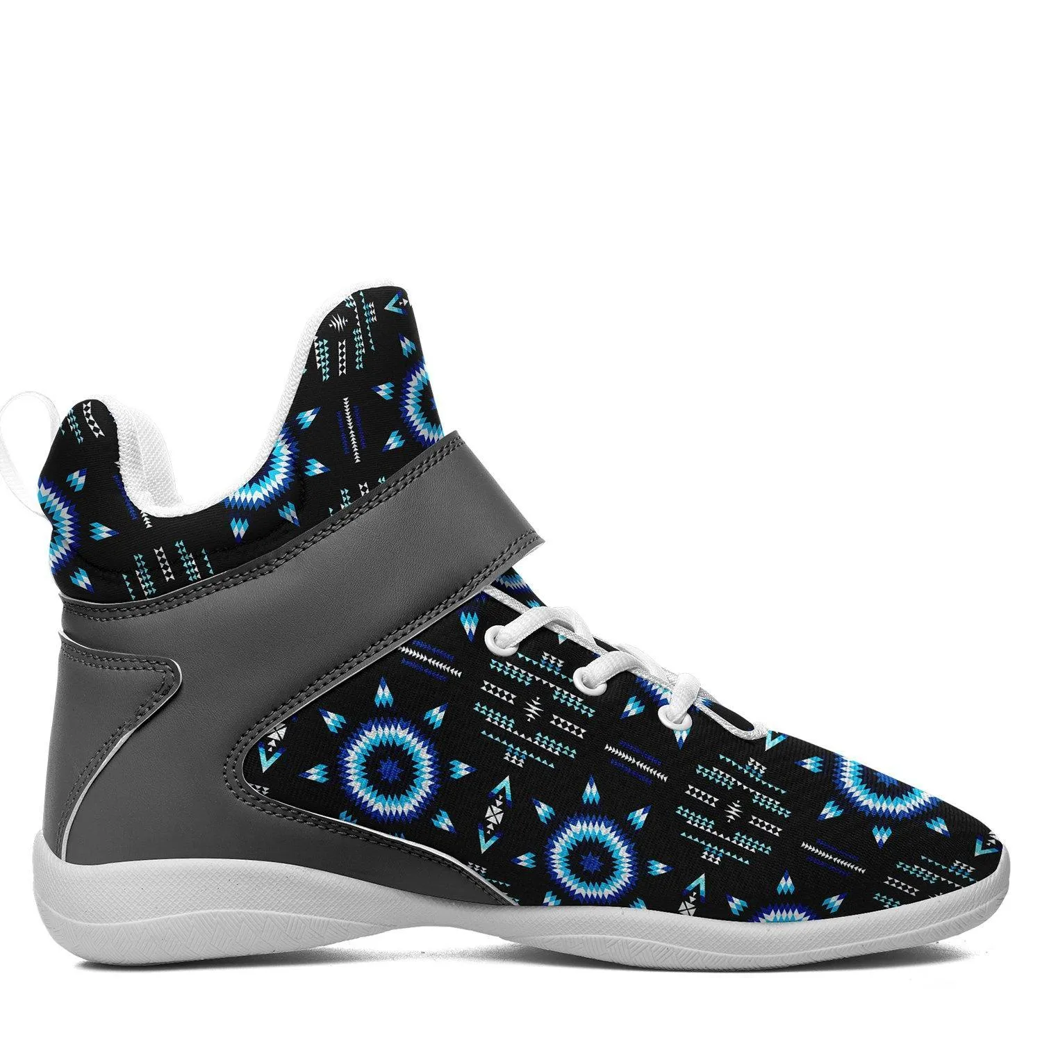 Rising Star Wolf Moon Ipottaa Basketball / Sport High Top Shoes - White Sole