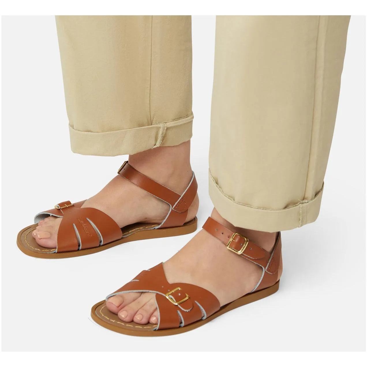 Saltwater Classic Sandals - Tan - Adult