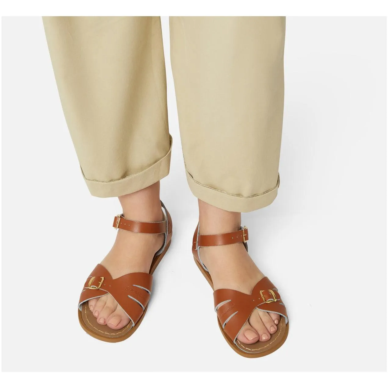 Saltwater Classic Sandals - Tan - Adult