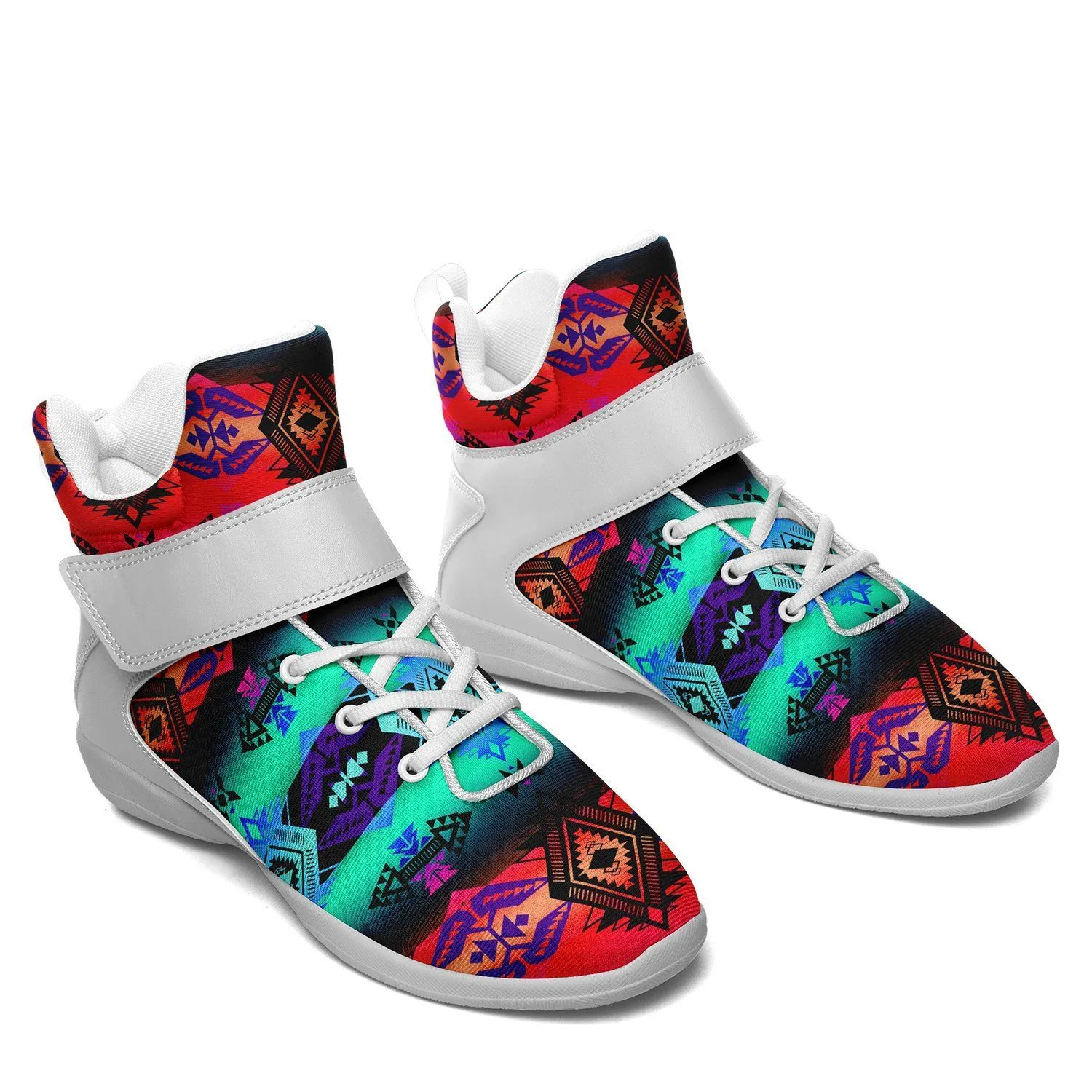 Sovereign Nation Sunrise Ipottaa Basketball / Sport High Top Shoes - White Sole