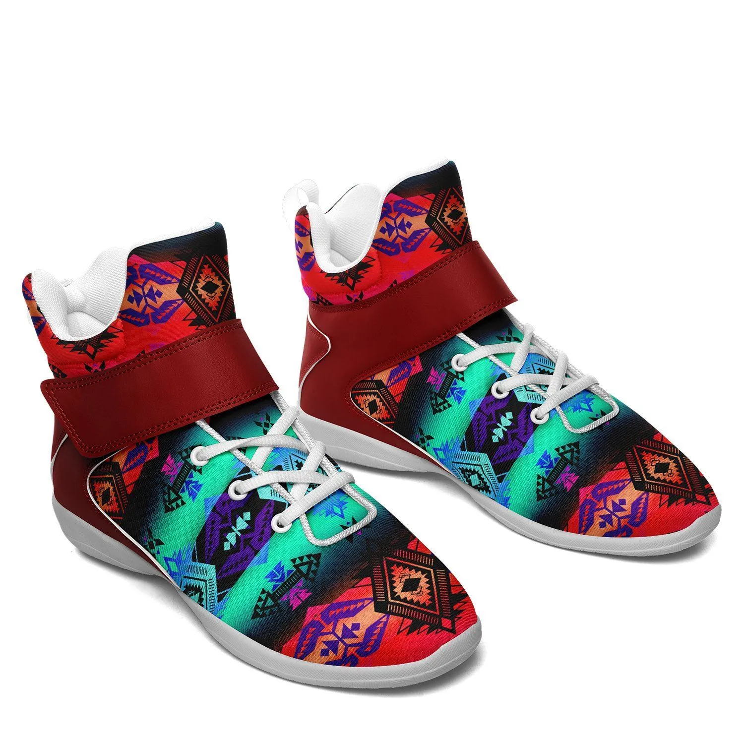 Sovereign Nation Sunrise Ipottaa Basketball / Sport High Top Shoes - White Sole