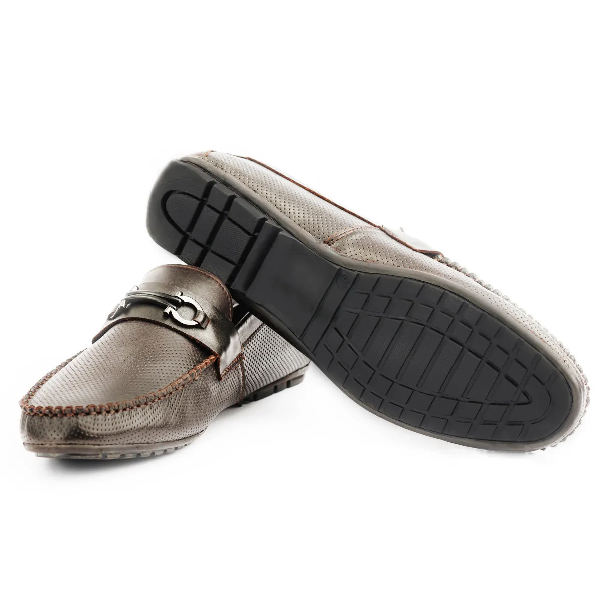 Suede-lined Leather Moccasins