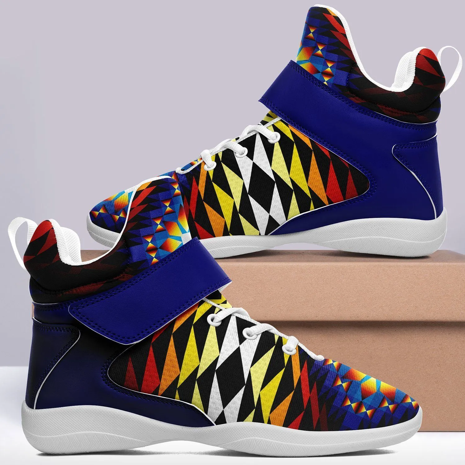 Sunset Blanket Ipottaa Basketball / Sport High Top Shoes - White Sole