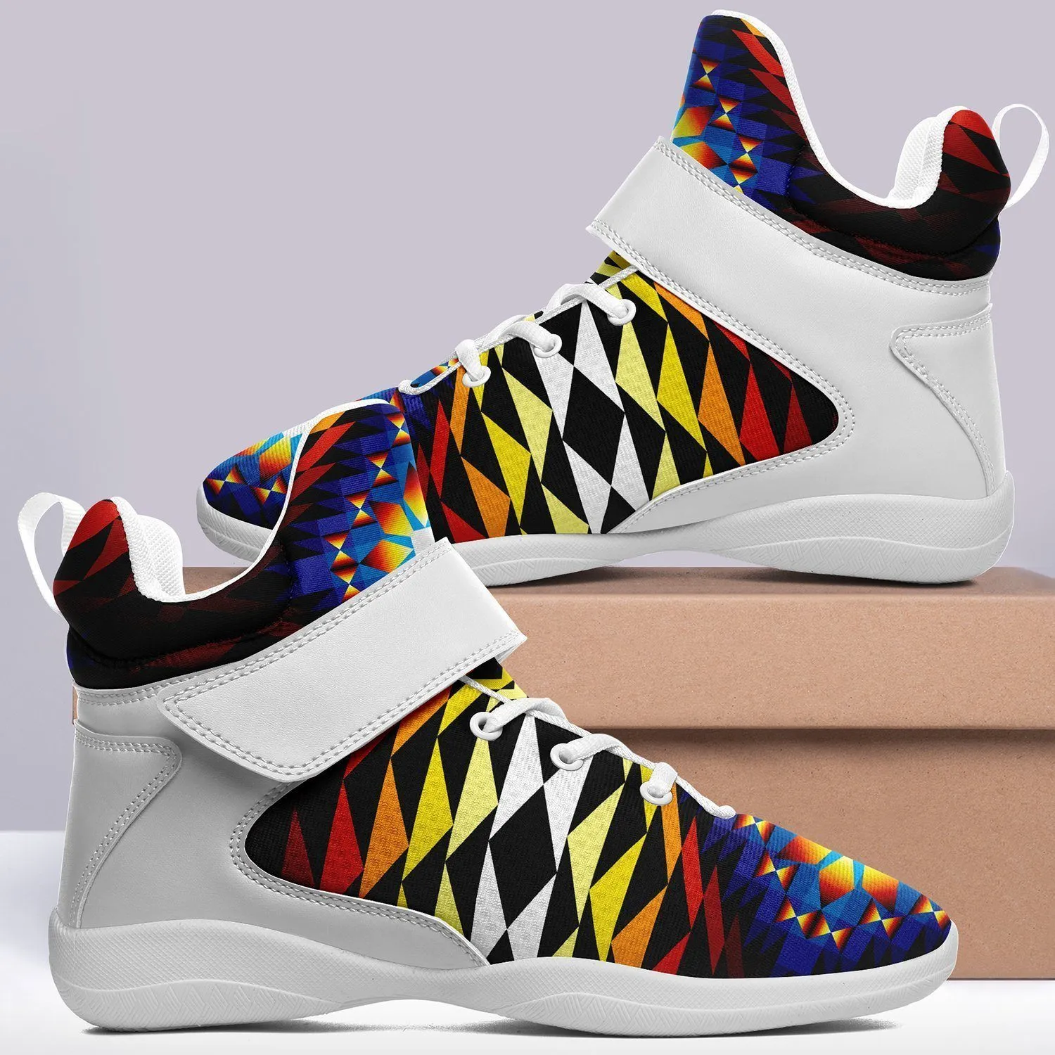 Sunset Blanket Ipottaa Basketball / Sport High Top Shoes - White Sole