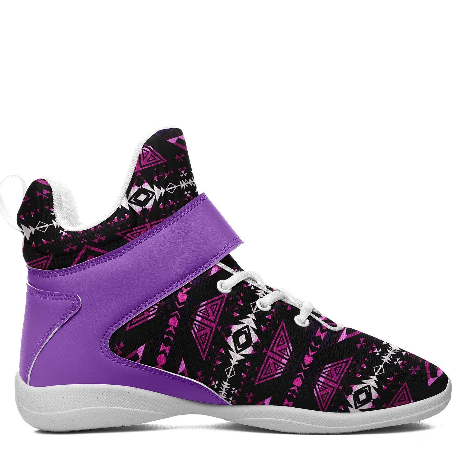 Upstream Expedition Moonlight Shadows Ipottaa Basketball / Sport High Top Shoes - White Sole