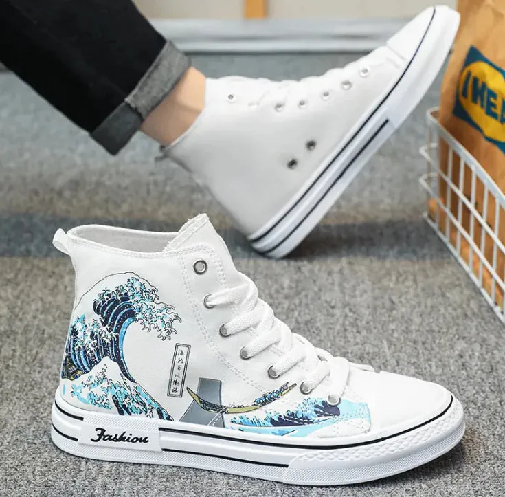 Urban Stride High Top Canvas Shoes – Effortless Street Style