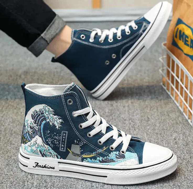 Urban Stride High Top Canvas Shoes – Effortless Street Style