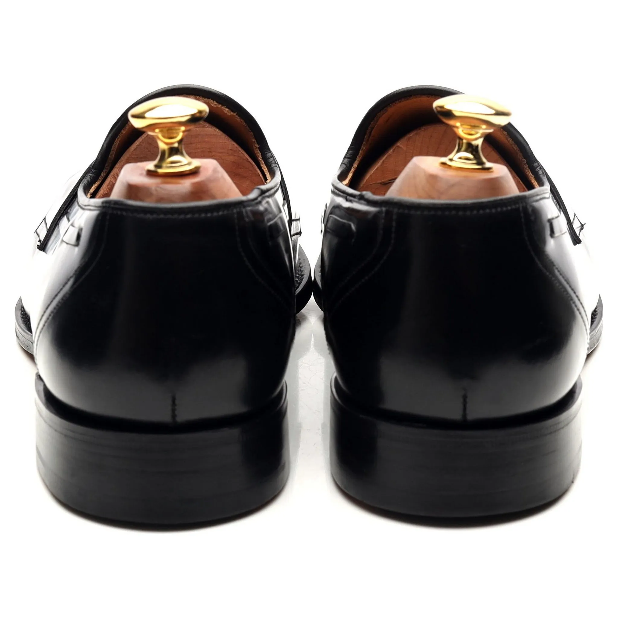 'Widnes' Black Leather Loafers UK 9.5 G